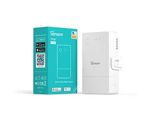 SONOFF POWR316 16A Interruptor de luz Inalámbrico Wi-Fi Inteligente con Monitoreo de Energía, Módulo DIY Universal para Domótica. Funciona con Alexa, Google Home, IFTTT