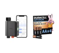SONOFF Programador Riego Automatico, Temporizador Riego pour Jardín, Riego Programado y Racionado，Mando a Distancia，Fácil Instalación，Requiere Zigbee 3.0 Hub + Duracell Optimum pack de 4 AA
