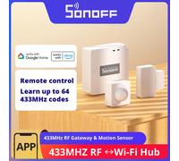 SONOFF RF Bridge R2 433MHz Gateway DW2 PIR3 Sensor de Movimiento para Puertas y Ventanas, Control por Voz, Escenas Inteligentes a través de EWeLink, Google Home, Alexa Sonoff RF BridgeR2