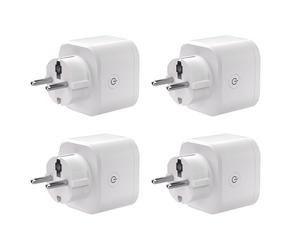 SONOFF S61s Tomada Inteligente WiFi 16A/3840W - Control Remoto & Voz, Medidor de Consumo Eléctrico, Temporizador, Compatible Matter con Alexa, Google y Apple Home (Paquete de 4)