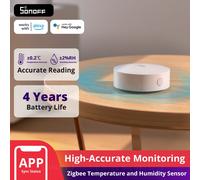 SONOFF SNZB-02P Zigbee Sensor de temperatura y humedad Detector de termómetro inteligente para el hogar funciona con Alexa Google Home Smartthings