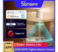 Sonoff SenseGuard SNZB-03PR2 Sensor movimiento Zigbee, sensor luz, compatible Home Assistant y Alexa
