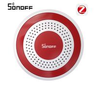 SONOFF SNZB-09P Zigbee SenseGuard Sirena Interior, Alarma Fuerte, Tonos de Alarma Personalizables, Alerta Sonora y Luminosa, Doble Fuente de Alimentación, Seguridad Zigbee