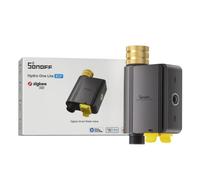 SONOFF SWV-ZNE Hydro ONE Lite Zigbee - Temporizador inteligente de aspersor, entrada de latón, temporizador de riego de programación adaptable a la intemperie para jardín y césped, funciona con Alexa