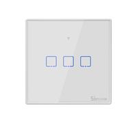 Sonoff T1EU3C-TX Branco Interruptor de Parede Táctil Triplo Smart WiFi+RF