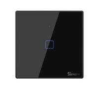 Sonoff T3EU1C-TX Preto Interruptor de Parede Simples Táctil Inteligente WiFi+RF