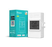 Sonoff Interruptor WiFi inteligente THR320D TH Elite 20A LCD temperatura y humedad, Alexa/Google