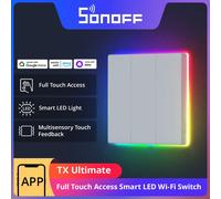 SONOFF T5 US WiFi interruptor de pared inteligente IR acceso remoto completamente táctil luz LED multisensorial eWeLink Control de voz a través de Alexa Google