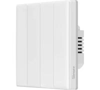 SONOFF T5 Interruptor de Pared Inteligente, Interruptor de Luz Táctil WiFi, Interruptor Fuego Cero，el Panel es Extraíble y Reemplazable, Modo de Iluminación Ambiental, Efectos de Luz (T5-4C-86)