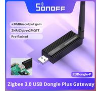 SONOFF ZBDongle Zigbee 3,0 USB Gateway ZBDongle Plus Universal a través de ZHA o Zigbee2MQTT compatible con sensores Sonoff ZBMINI S26R2ZB SNZB