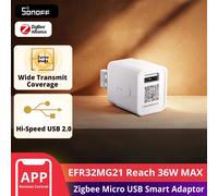 SONOFF ZBMicro Zigbee 3,0 Micro USB adaptador inteligente EFR32MG21 amplia cobertura de transmisión de voz a través de Zigbee Hub funciona con Alexa Google