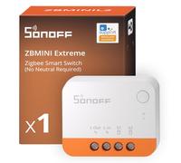 SONOFF ZBMINIL2 Interruptor Inteligente Zigbee, Sin Neutro, Mini Módulo Relé para Luz, Control de 2 Vías, Compatible con Alexa y Google Home, Requiere Hub Zigbee