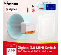 SONOFF ZBMINIL2 No requiere cable neutro Zigbee interruptor inteligente MINI soporte Control bidireccional aplicación eWeLink funciona para Google Home Alexa