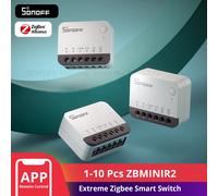 SONOFF ZBMINIR2 Extreme Zigbee interruptor inteligente 1-10 Uds interruptor de relé de separación Control remoto a través de eWeLink funciona con Alexa Google Home 4PCS ZBMINIR2