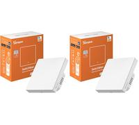 SONOFF Zigbee Interruptor de pared inteligente ZBM5-1C-86W (Paquete de 2)
