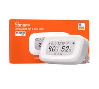 SONOFF Zigbee SNZB-02UL - Termómetro higrómetro con pantalla de tinta | Sensor de temperatura y humedad interior con control remoto para dormitorio, bodega e invernadero
