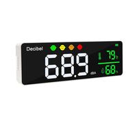 Sonómetro digital con medidor de humedad y temperatura.