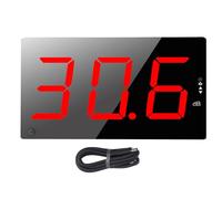 Sonómetro digital, medidor de decibelios, pantalla LCD de 3 pulgadas | Medidor de ruido de pared con función de alarma sonora, ideal para aulas, bares y karaokes