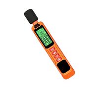 Sonómetro | Indicador de nivel sonoro en real de 30 dB a 130 dB, medidor digital de nivel sonoro para ruido | para obras, aula, estudio, casa, sótano y uso nocturno