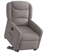 SooIarix Sillón de relax con ayuda para levantarse, tela topo, ajustable eléctricamente, función de descanso manual, 78 x 95 x 100 cm, cómodo sillón para personas mayores