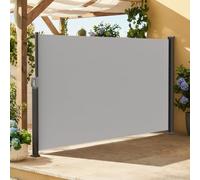 Soontrans Toldo lateral extensible, crea una zona de bienestar totalmente privada, máxima privacidad para jardín, protección solar, protección contra el viento, protección visual, enrollable, con