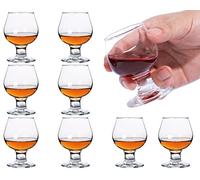 Soopiiso Cognacgläser, 50 ml/5 cl Schnapsgläser Set von 8 netten Brandy Gläser/klare Schnapsgläser/Mini Brandy Glas