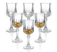 Soopiiso Cordial glass, 1.7oz / 50 ml, juego de 6, Copa de vino con tallos/Copa de tequila/Copa de Jerez