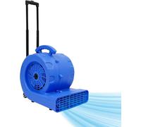 Soplador de 750W, ventilador de viento con ruedas, ventiladores de mesa con 3 niveles de velocidad, 3 ángulos de salida de aire, función de temporizador, ventilador centrífugo para deshumidificación,
