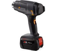 Soplador de aire caliente inalámbrico Steinel 088071 HEISSLUFTGEBLAESE AKKU MH 1 SET 4AH LG, incluye baterías recargables y cargador, 500 W