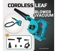 Soplador de Aire y Aspiradora Inalámbrica 2 en 1, Recolector de Polvo y Hojas para Auto, Computadora, Jardín, Compatible con Makita 18V/21V Negro