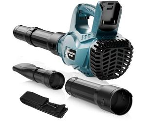 Soplador de Batería, Soplador de Hojas inalámbrico para Bosch 21 V, Motor Sin Escobillas, Velocidad Máxima 300 km/h, 3 Secciones de boquillas, 6 Velocidades Variables (Sin Batería)