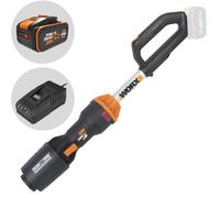 WORX WG543E Soplador de Hojas 20V-4Ah Nitro, superligero 1,7Kg, Motor brushless, 209Km/h, turbina Alto Volumen y Velocidad, para Limpieza de Jardines, Caminos y parcelas, Incluye batería y Cargador