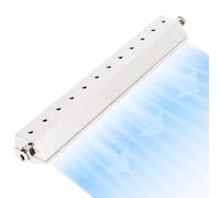 Soplador de cuchillo de aire, hoja de soplado de polvo industrial de 200-800 mm con boquilla de gas, interfaz de rosca de 1/4 pulgadas y espacio de salida de 0,05 mm, aislamiento de cortina de viento