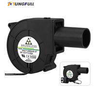 Soplador de gran volumen de aire de velocidad ajustable, estufa de leña para barbacoa, estufa de aceite residual, estufa de leña, ventilador Turbo de 220V a 12V CC Group B