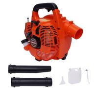Soplador de hojas de gasolina de 25,4 cc - soplador de hojas de gasolina de | Ventilador de jardín, 7000 rpm, soplador de gas manual, capacidad del depósito de combustible de 0,9 l, manguera de 63,5 cm