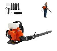 Soplador de hojas de gasolina inalámbrico, 41,5 cc, motor de 2 tiempos | Refrigerado por aire, 864 m³/h de potencia de soplado, 7500 rpm, arranque manual, soplador de jardín para hojas, nieve