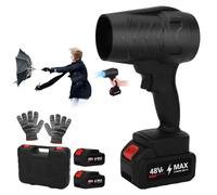 Soplador de hojas eléctrico para baterías Makita de 18 V, con 2 baterías | 16000RPM, Soplador manual, Transmisión continua, Inalámbrico Portátil Batería Soplador para Jardín, Hojas, Polvo y Nieve