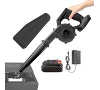 Soplador de hojas eléctrico recargable de 2 modos portátil | Soplador de nieve de alta potencia para patio al aire libre, patio, césped, porche, hogar, coche, taller