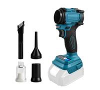 Soplador de hojas inalámbrico compatible con Makita 18 V, soplador inalámbrico y aspiradora de mano, soplador eléctrico de jardín, 20000 r/min, 4 boquillas para cuidado del césped, patio, hojas, polvo