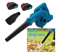 Soplador de Hojas Inalámbrico con 2 Baterías de 3000mAh, Eléctricos para Jardín Compatibles con Batería Makita 18V, para Cuidado de Jardín, Césped y Remoción de Nieve