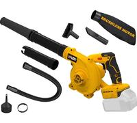 Soplador de Hojas inalámbrico para batería Dewalt de 20 V máximo, soplador de Aire para el Lugar de Trabajo con Motor sin escobillas, 6 velocidades Variables de hasta 180 mph, soplador eléctrico de