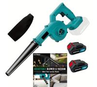Soplador de hojas inalámbrico para Makita 18V con batería de 2 x 3.0Ah, soplador de hojas a batería de 17000RPM, para polvo, nieve, residuos, jardín, trabajo alrededor de la casa