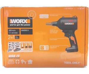 Soplador de hojas inalámbrico WORX, con motor sin escobillas, para limpieza y cuidado del jardín, modelo Powerhouse