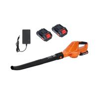 Soplador de hojas, soplador de hojas eléctrico inalámbrico de 680 W y 24 V con 2 baterías de 1500 mAh, soplador de hojas portátil de alta potencia de 5 velocidades para jardín, patio, remoción de