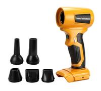 Soplador de plumero inalámbrico para batería Dewalt de 18 V y 20 V | Soplador de hojas sin escobillas de 130000 rpm, soplador de aire de mano con velocidad ajustable y 5 boquillas para talleres