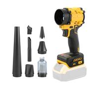 Soplador de plumero inalámbrico para Dewalt 18/20V, aspiradora de mano 2 en 1, soplador de hojas sin escobillas 85000 RPM con velocidad ajustable y 5 boquillas para coche, hogar, oficina, cocina (sin