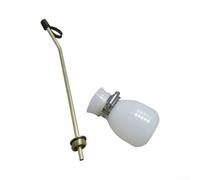 Soplador de polvo de tierra de diatomeas con tubo aplicador de latón largo | Plumero de bulbos para control natural de insectos en plantas de jardín y parches de verduras