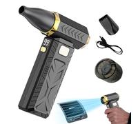 Soplador de polvo, plumero de aire inalámbrico para electrónica, turbina de 3 engranajes con batería recargable USB, limpiador de mano para computadora, césped, patio, máquina, uso en el lugar de
