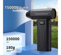 Soplador de ventilador de chorro Turbo sin escobillas X8, potente soplador de aire eléctrico de 150000RPM, aspirador de polvo, herramienta portátil para Puissant de aire para coche black