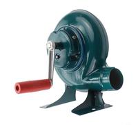 Soplador manual portátil de manivela para chimeneas y camping, fabricado con hierro para mayor resistencia, mejora el control del flujo de aire para acelerar el arranque del fuego (150 W)
